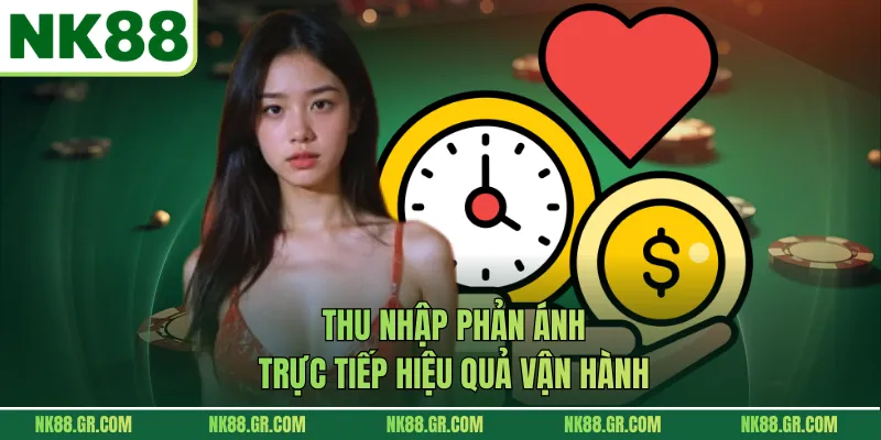 Thu nhập phản ánh trực tiếp hiệu quả vận hành